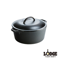 PChome精選鍋具優惠-Lodge鑄鐵荷蘭鍋5Q/4.7公升(全新福利品)