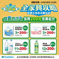 使用振興券消費享指定商品33折起
