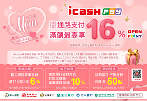 歡慶母親節 指定通路滿1000最高享16%回饋