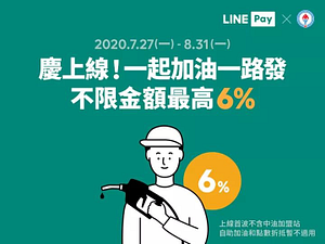 🔔中油慶上線！用 #LINEPay 不限金額最高6%回饋‼