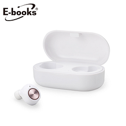 PChome精選藍牙耳機優惠-E-booksSS21真無線美型藍牙5.0耳機-白