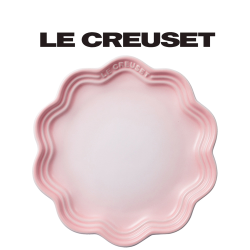 PChome精選鍋具優惠-LECREUSET-瓷器蕾絲花邊盤18cm(貝殼粉)