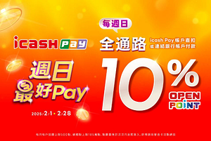 週日最好Pay，全通路消費回饋10%