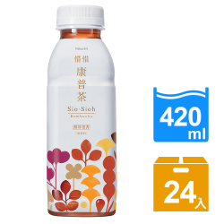 PChome精選飲料優惠-惜惜康普茶-醇厚果香420ml(24入/箱x2箱)