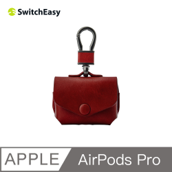 PChome精選APPLE殼/套優惠-SwitchEasyWrap皮革耳機套(ForAirPodsPro)－紅色