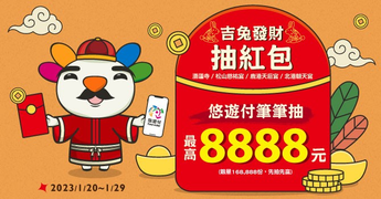 悠遊付扣款筆筆都能抽聯名紅包