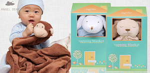 美國AngelDear寶寶動物毛毯禮盒