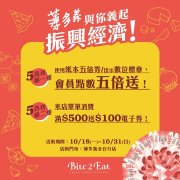 薄多義五倍券限定 來店消費滿500元就送100元電子券
