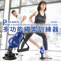 PChome精選健身器材優惠-【GoldenFox】多功能繩索訓練器1入組GF-001(拉力繩/彈力繩/訓練繩/彈力帶/阻力帶)