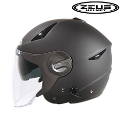 PChome精選安全帽優惠-【ZEUS】ZS-612A素色(消光黑)3/4罩安全帽