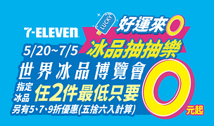 7-Eleven世界冰品博覽會抽抽樂