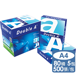 PChome精選紙　　類優惠-DoubleA-多功能影印紙A480G(5包/箱)