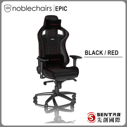 PChome精選辦公椅優惠-noblechairsEPICPU系列電競椅-黑底紅車線