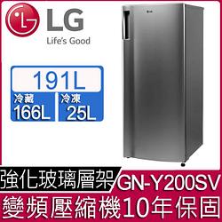 PChome精選LG樂金優惠-LG樂金191公升變頻單門冰箱GN-Y200SV