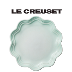PChome精選鍋具優惠-LECREUSET-瓷器蕾絲花邊盤18cm(冰川綠)