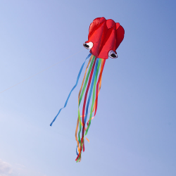 PChome精選玩具優惠-八爪章魚造型風箏(軟式風箏)(全配/附150米輪盤線)