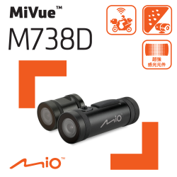 PChome精選記錄器優惠-MioMiVue™M738D勁系列WIFI雙鏡機車行車記錄器
