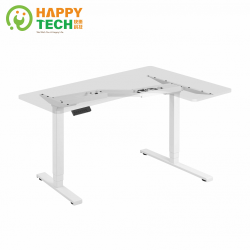 PChome精選辦公傢俱優惠-雙馬達L型電動升降桌(站立辦公電腦桌/筆電桌/主管桌/工作桌/書桌)白色