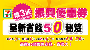 7-11振興優惠券第3波現省4722元