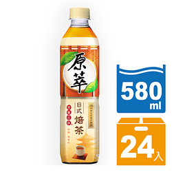 PChome精選飲料優惠-原萃日式焙茶580ml(24入/箱)