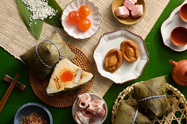 香港九龍東皇冠假日酒店|紫粵軒|巴馬火腿鮑魚鹹肉粽|日本十勝紅豆栗子十穀粽|端午節優惠2024