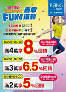 到BEING健身俱樂部消費滿額享回饋OPENPOINT最高8%