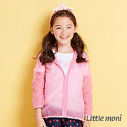 Little moni夏日清透果凍防曬風衣外套粉紅